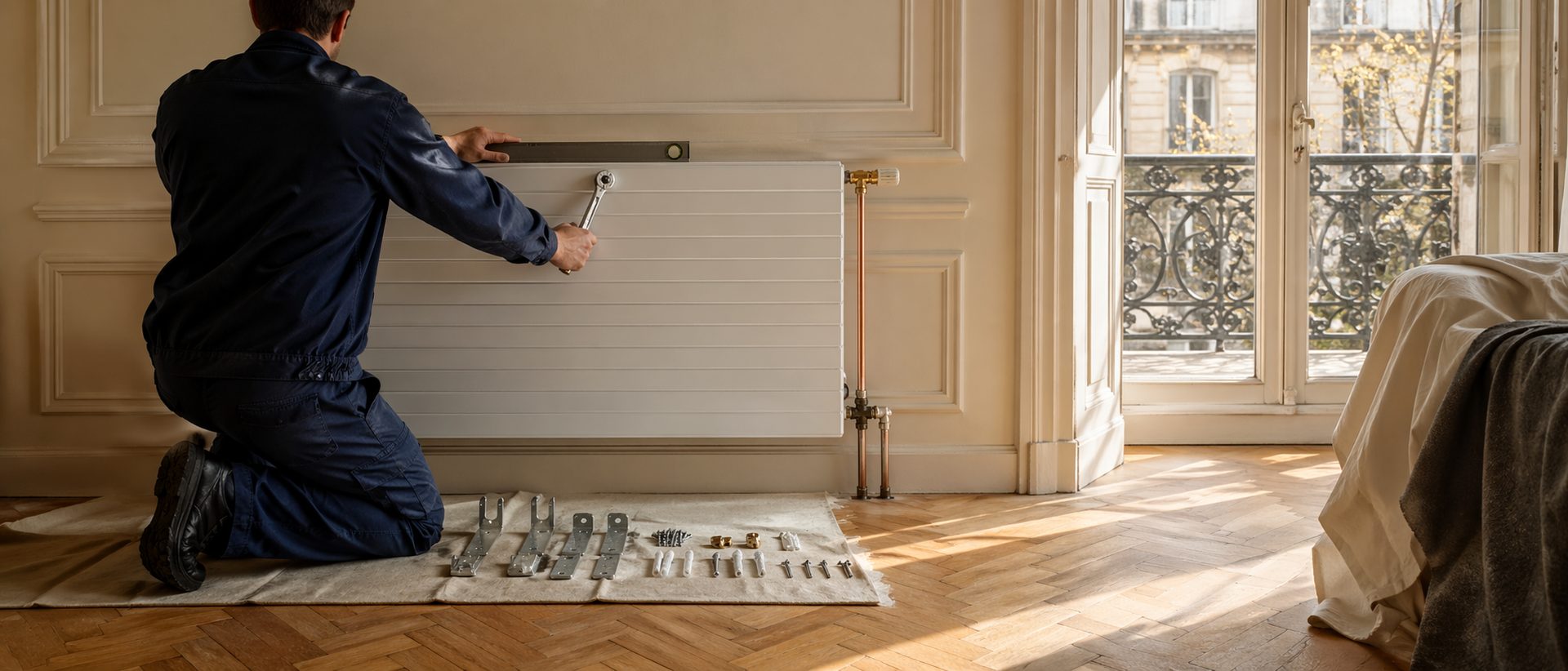 Installation radiateurs à Bruxelles, Atmos Technics, plombier-chauffagiste agréé